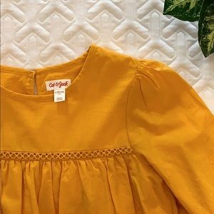 Cat & Jack Embroidered Sleeve Girls Blouse